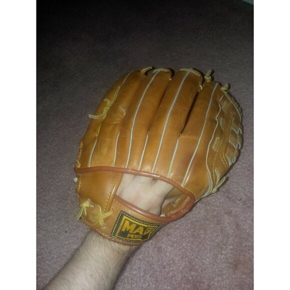 MAG PLUS MP-3797 BASEBALL GLOVE Mitt 12” RHT Right Hand Throw Hand *NICE SHAPE* - Picture 7 of 9